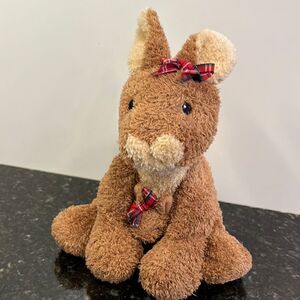 Mary Meyer Sweet Rascals 10”Kangaroo Baby Joey Pouch Plush Mom Stuffed Brown
